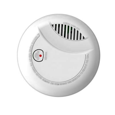 China Battery Power Single Station Standalone Smoke Detector Alarm with Photo Light 9V Electric Smoke Detector for sale