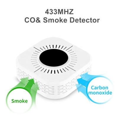 China Standalone Use Low Cost Home Security 2 In 1 Wireless Combo Detector Smoke Detector & Carbon Monoxide Detector Co Smoke Detector for sale