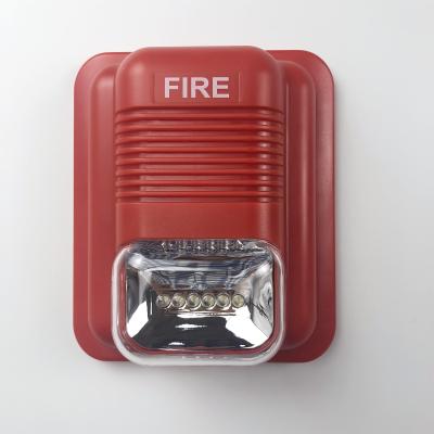 China DC12V/24V Fire Alarm High Decibel 2 Wire 4 Wire LED Fire Strobe Siren ACJ-S24E for sale