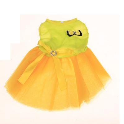 China Viable Factory Sales Hot Spring Summer Princess Fluffy Dog Skirt Teddy Cat Clothes for sale