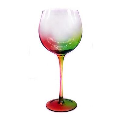 China Viable Personalized Colorful Hot Selling High Quality Clear Glass Cups Durable And Reusable Balloon Glasses for sale