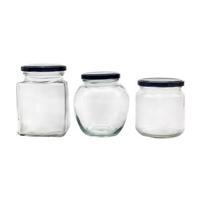 China Sustainable Customized Food Storage And Glass Candy Jar With Lid for sale