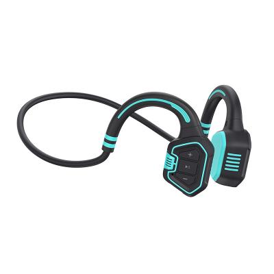 China 5.2 New Arrival BT Ip68 Mp3 16G Headset Stereo Waterproof Ear-hook Headset Sports Bone Driving Earbuds Swimming Radio 5.2 for sale