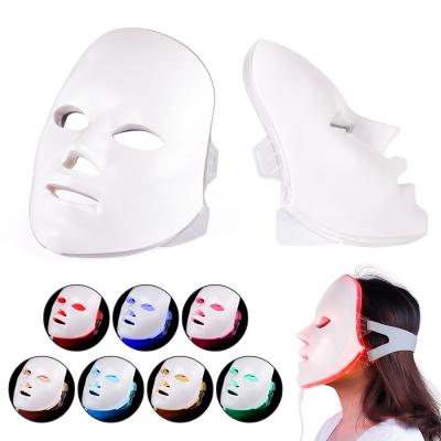 China Pigment Removal 7 Colors LED Photon Therapy Anti-acne Wrinkle Removal Facial Skin Rejuvenation Face Skin Care Tools LED Mask for sale