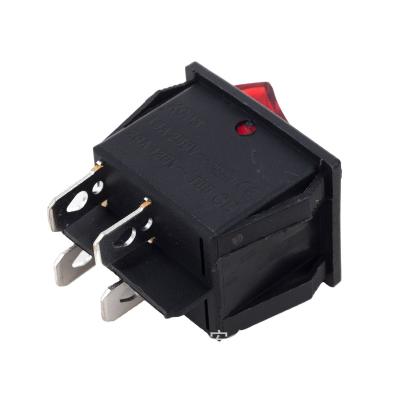 China ON-OFF-OFF KCD1 KCD3 KCD4 4 Pin Rocker Switches Led On On 12 Volt Mini Rocker Switch for sale