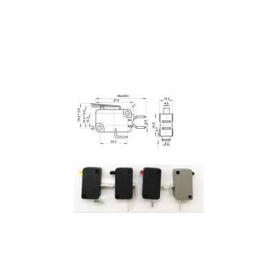 China Mini Office Equipment 15a 250v Micro Switches for sale