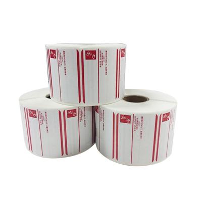 China Latest Design Customized Adhesive Wholesale Water Proof Qr Code Printing Security Thermal Paper Sticker for sale