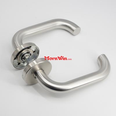 China Modern 201 304 Stainless Steel Fireplace Tube Lever Handle Long Door Handle for sale