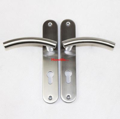 China Plate Door Jiangmen MornWin Manufacturer Direct Supplie Stainless Steel Door Lever Handle for sale