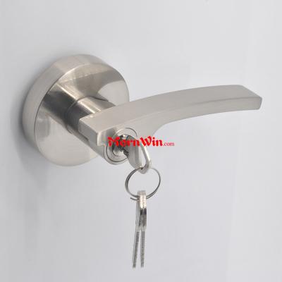 China Modern Zinc Alloy Door Double Sided Interior Door Locks And Lever Handle for sale