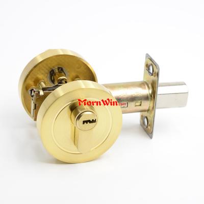 China Door Polished Gold Zinc Alloy Deadbolt Tubular Lock For Internal Door for sale