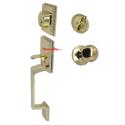 China North America Style Door Handle Lock American Modern Style Exterior Door Lock for sale