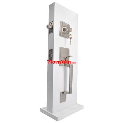 China High Quality Zinc Alloy Sleek Door Design Handle Door Lock Types And Handles for sale