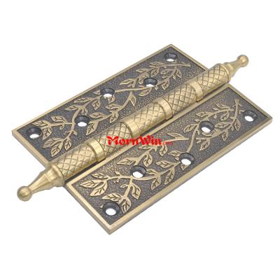 China High Quality European Style Solid Brass Wooden Door Hinge for sale