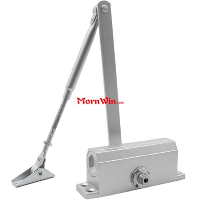 China Modern Automatic Aluminum Alloy Door Closer 25-45kg Aluminum Alloy Hydraulic Door Closer for sale