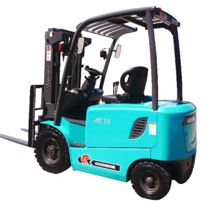 China Factory FB25 2.5T with CURTIS Controller Battery Tire Tire Four Wheel Electric Forklift for sale