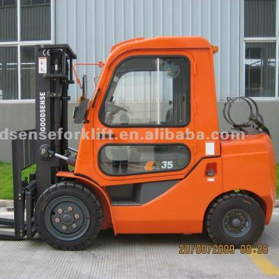 China Factory FY35 3.5 Ton With Cab Nissan Engine Certification Gasoline Forklift for sale