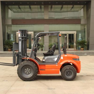 China Factory 3t GOODSENSE strong power with diesel engine good quality rough terrain forklift for sale