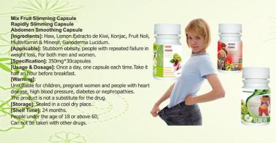 China Strong Version abdomen smoothing Herbal Rapidly Slimming Mix Fruit Capsule Max Burn weight lose pills for sale