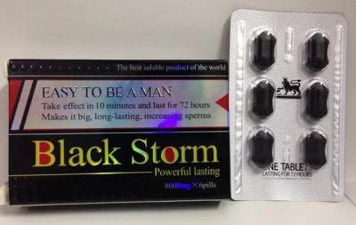 China Black Storm Herbal Male Enhancement Capsule for sale