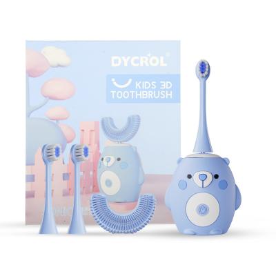 China Hot Selling Kids Clean Teeth DYCROL U Shape Silicon Kids Electric Toothbrush For Children for sale