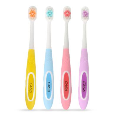 China MAISON Ultra Soft Kids Toothbrush with Rubber Handle 10000 Bristles for Kids Oral Care for sale