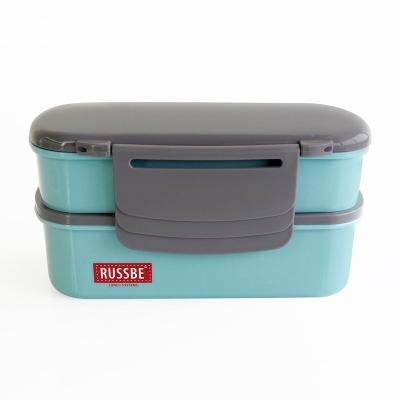 China Viable BENTO Kitchen Tools Plastic Lunch Box Kids Adults Adults With Plastic Lid for sale