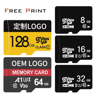 China Wholesale High Speed ​​Custom Memory Card 16gb 32gb 64gb 128gb Logo Msd tf Full Rectangle Capacity for sale