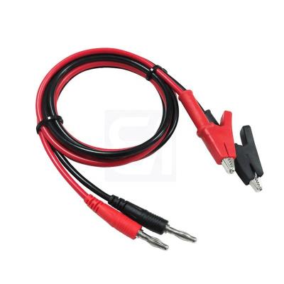 China Brass 56MM Clip To 4MM Lantern Banana Plug Circuit Test Jumper Cable for sale