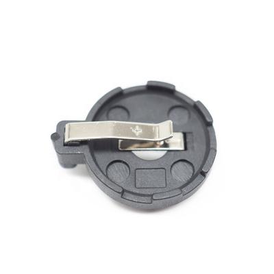 China PBT THM/DIP 2032 Coin Cell Holder With PC Pin Through Hole Button Battery Holder for sale