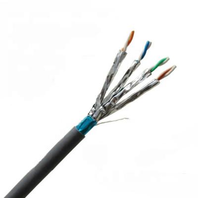 China Network Cable Cat6a SFTP Shielded Network Cable 4 Twisted Shielded Pairs Cat6a Lan Cable for sale