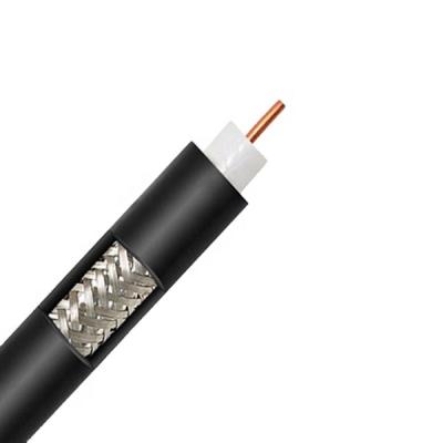 China RG11 CCTV Coaxial Cable 1.02mm CCS Cu Conductor With Al Aluminum Braiding for sale