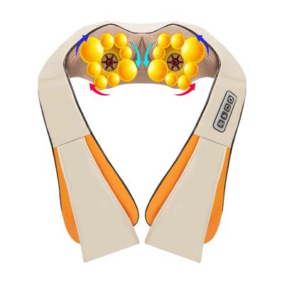 China Electric NECK and Cervical Neck Massager Machine Shoulder Tissue Shiatsu Neck Pillow Deep Wireless Massager Shawl for sale