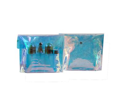 China 2019 Fashion Bestselling TPU/PVC High Quality Holographic Bag For Cosmetic/PVC Clear Holographic Storage Bag for sale