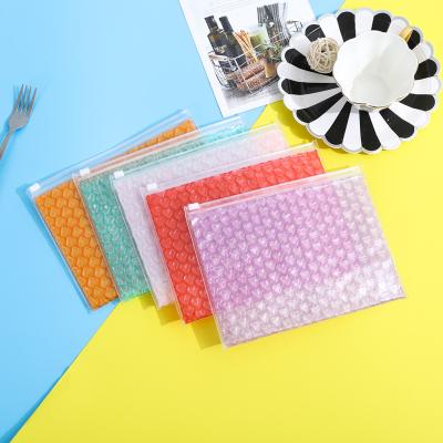 China Best Selling Shopping PVC Bubble Plastic Ziplock Bubble Bag With Zipper Bubble Bag for sale