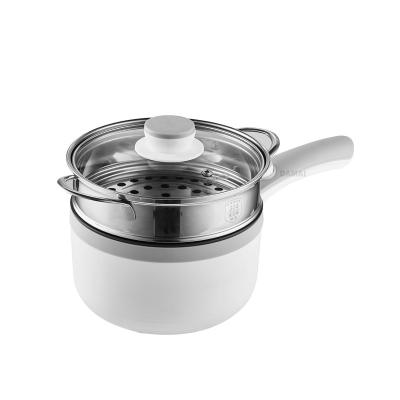 China Car Mini Cooking Pot Multi Function Electric Frying Pan Non Stick Ceramic Coating Cooking Hot Pot for sale