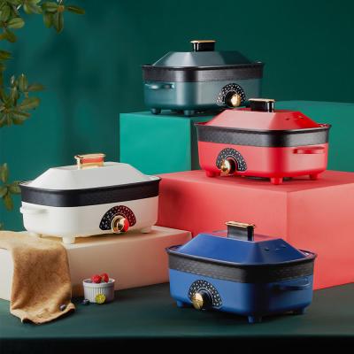 China Viable Electric Frying Pot Pan Skillet Electric Cooking Non-stick Multifunctional Electric Frying Pot Home for sale