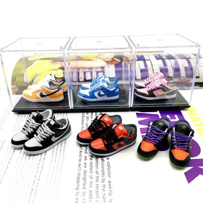 China Other Creative Mini DIP Shoe Model 3D Sneakers Small Ornament Square Box Show 7*7*7 Car AJ Dip Sneakers Ornament Trend Toys for sale