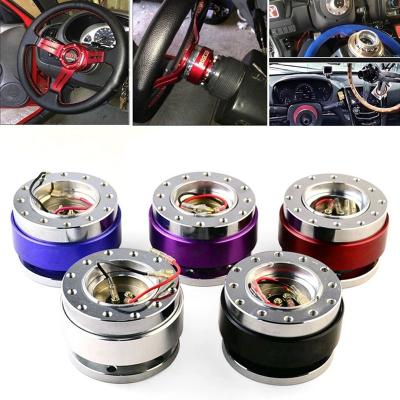 China Multicolor Customizable Aluminum Alloy Logo Steering Wheel Quick Remover Packing Modified Universal Steering Wheel Connector Removal Tool for sale