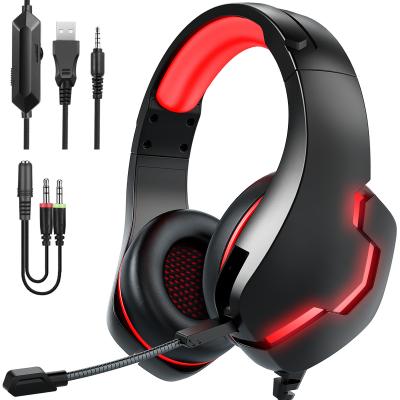 China Perfect Sound Factory Direct Model New Wired Headphones Deep Bass Gaming Headphones With Microphone For Box One Ps4 Tablet PC for sale