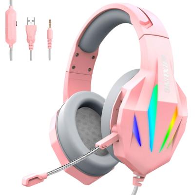 China 2021 Perfect Sound Stereo Gaming Headset For Mobile Phone PS4 Wired Sound-Cancel Gaming Headsets for sale