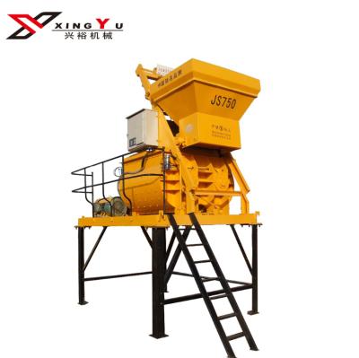 China Hot Sale JS750 Automatic Small Batch Concrete Mixer With 1200L Price for sale