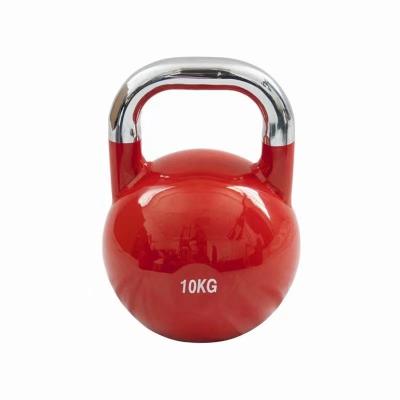 China Universal Professional Fitness Competition 10kg Training Kettlebell Steel Luxury Custom Logo for sale