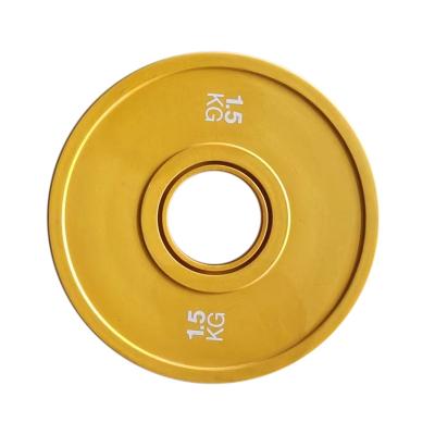 China Universal Commercial Fitness Equipment Barbell Weightlifting Change Plates Gym 0.5kg 1.5kg Partial Cast Plate for sale