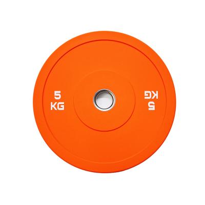 China Universal High Quality Fitness Weightlifting Discs Gym Rubber Coated Force Forming Commercial Weightlifting Plates for sale