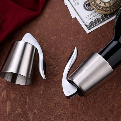 China Amazon Stainless Steel Wine Stopper Metal Viable Hot Selling High Quality Cool Wine Bottle Corks Pump for sale