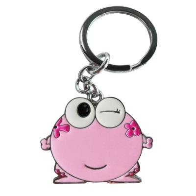 China Home/Bar/Kingtop brand mini metal key chain fashion style cartoon frog metal wholesale animal shape gift for sale