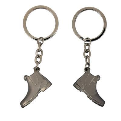 China Game/Souvenir/Business Brand Kingtop Customized 3D Antique Tin Boots/Shoe Shape Zinc Alloy Metal Key Chain Keyring Key Ring Volume for sale