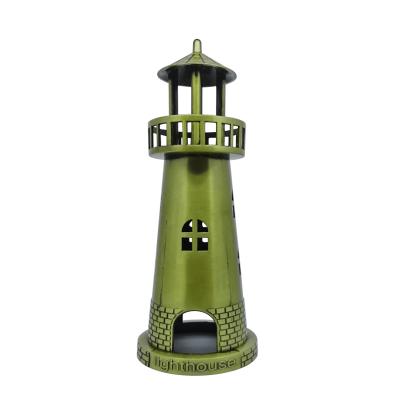 China No Metal Crafts Sea Compass Bronze Lighthouse Decoration 3d Model Home Sculpture for sale