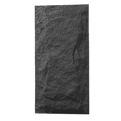 中国 1200*600mm Wall Polyurethane Stone Panel Home Decor Dark Grey Basalt Natural Stone 販売のため